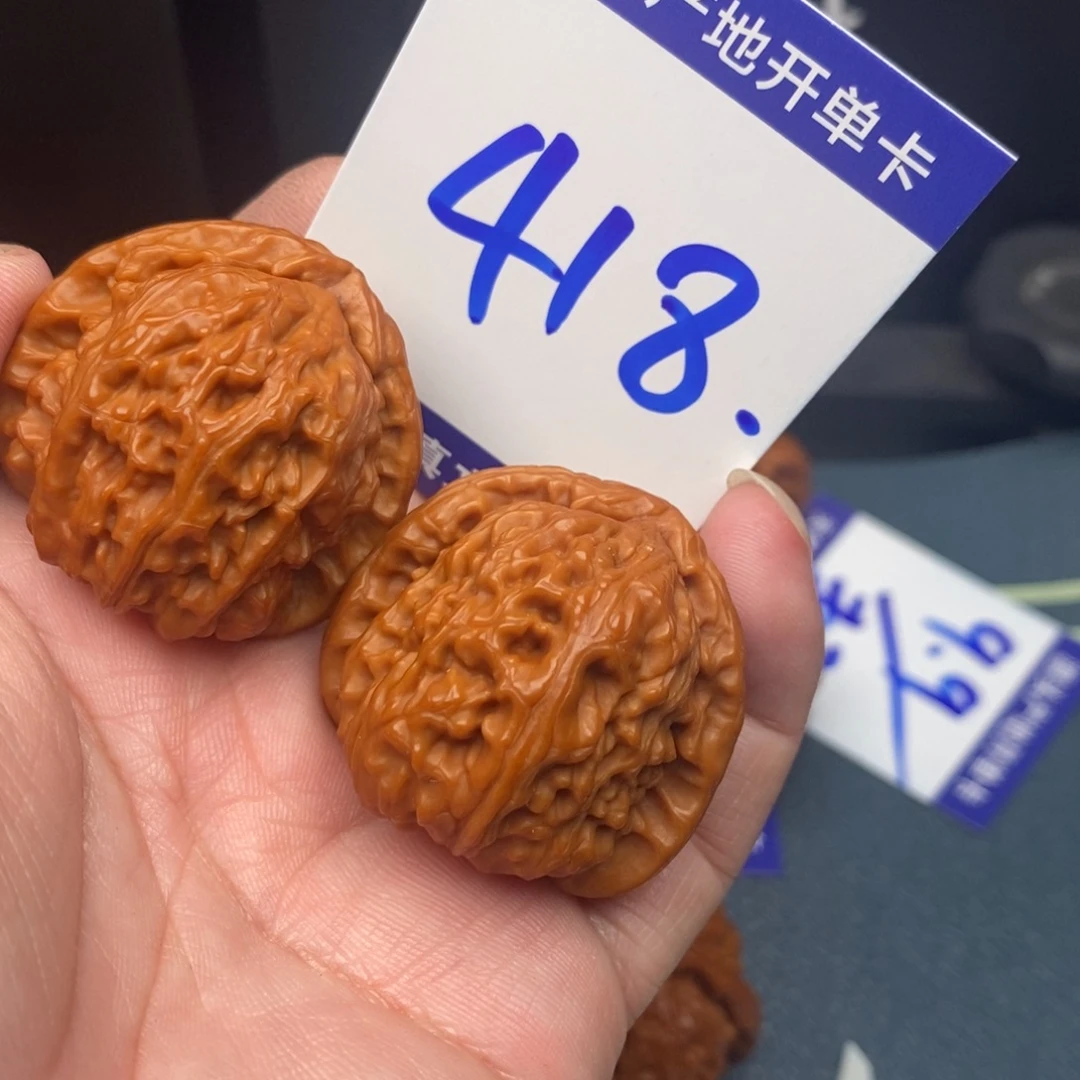 把件文玩核桃白狮子36