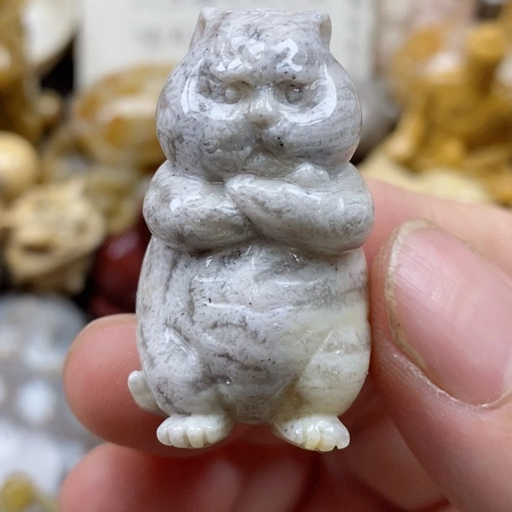 颈饰未镶嵌硅化珊瑚（珊瑚玉）