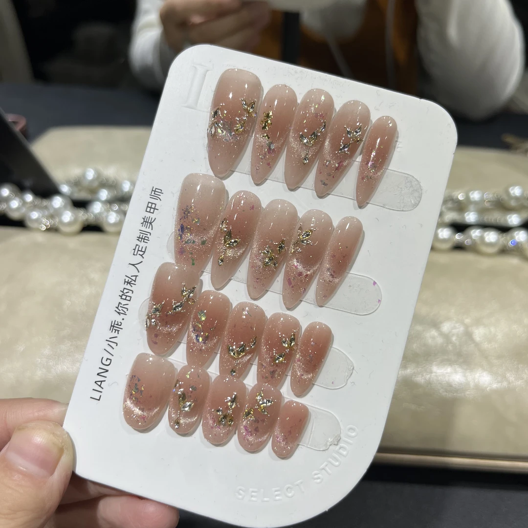 【雅典娜】高端 纯手工 定制 穿戴甲 轻奢美甲显白气质穿戴式