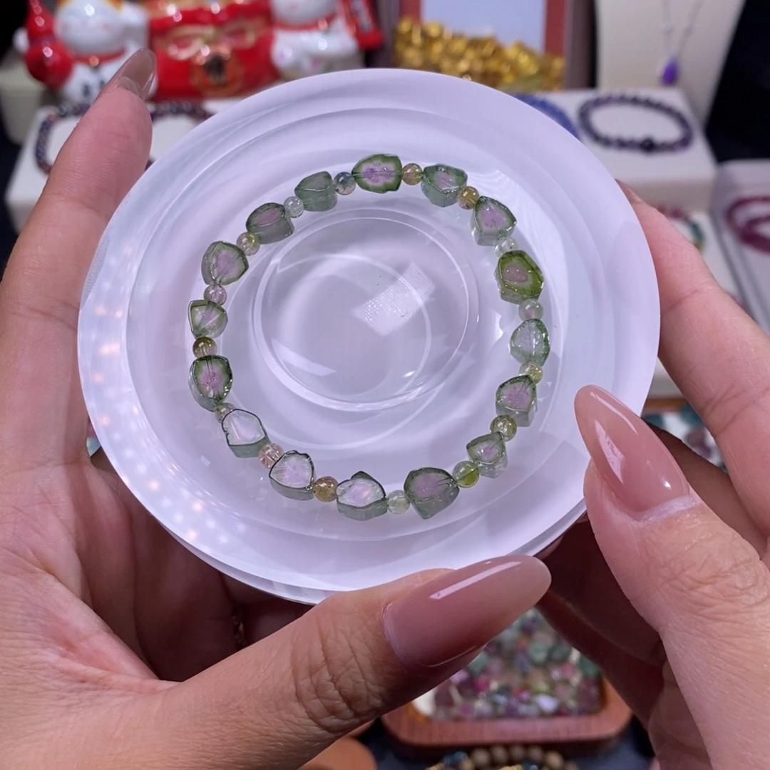 手链碧玺未镶嵌碧玺糖心西瓜