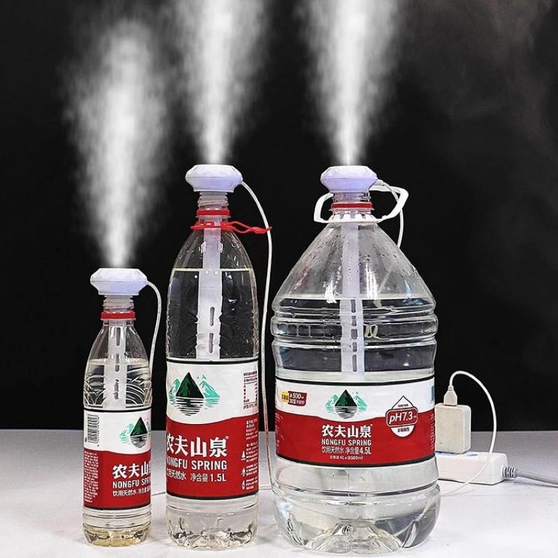 矿泉水加湿器宿舍学生车载喷雾器办公室桌面便携大雾量雾化器