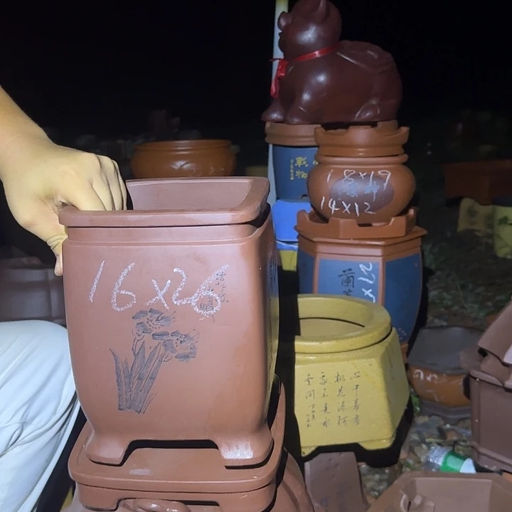 紫砂花盆花盆盆景盆盆景