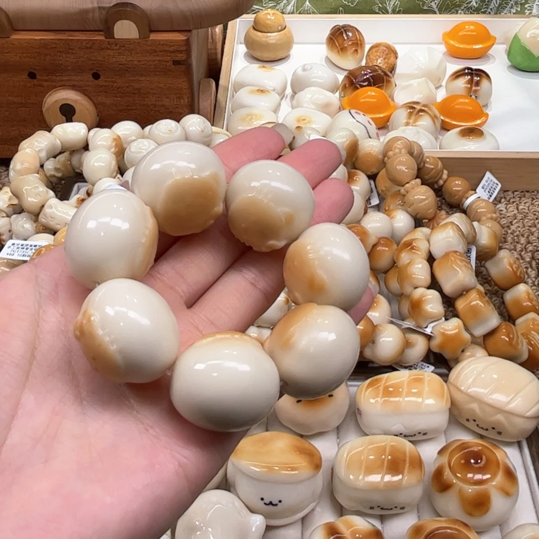 手串菩提根/象牙果9.23.35象牙果浮雕kt馒头珠