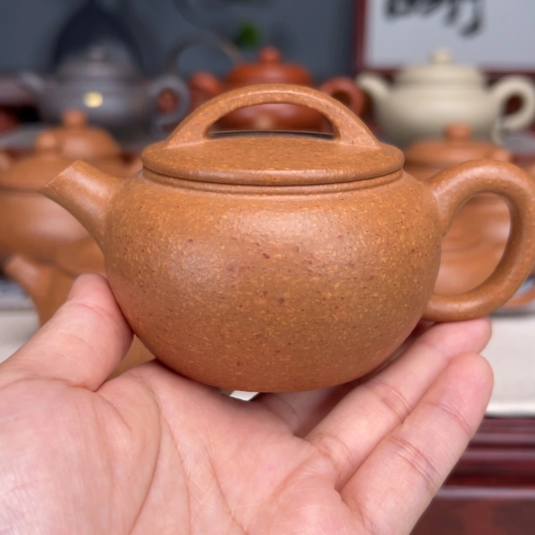 紫砂茶壶梨皮黄的160