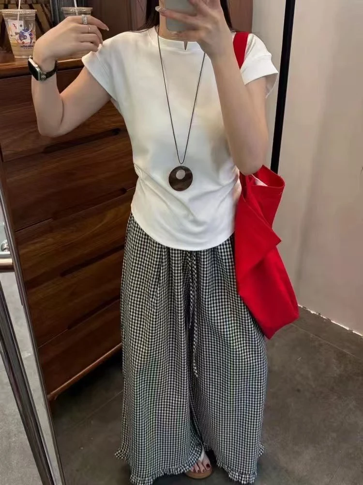 静静严选-诺一家（带项链）短袖气质T恤#52098