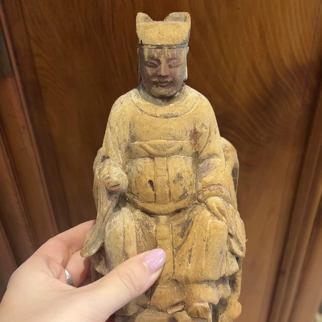 非洲檀香无事牌木造像