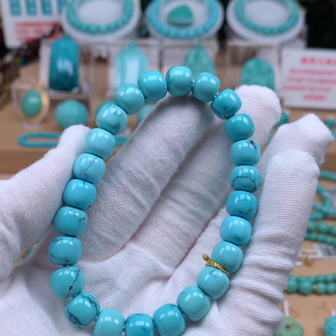 绿松石未镶嵌珠宝奇石9.2mm