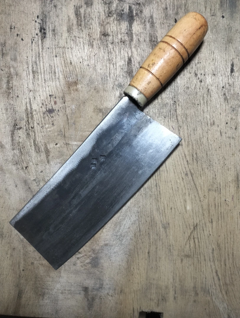 180x70纯手工老式夹钢切片刀，持久锋利，不可切硬物，送刨子一个