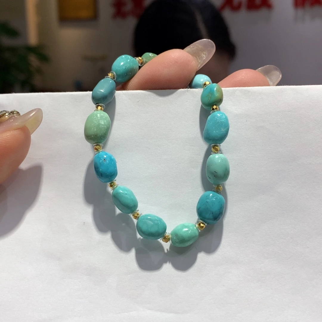 绿松石银S925镶嵌单圈