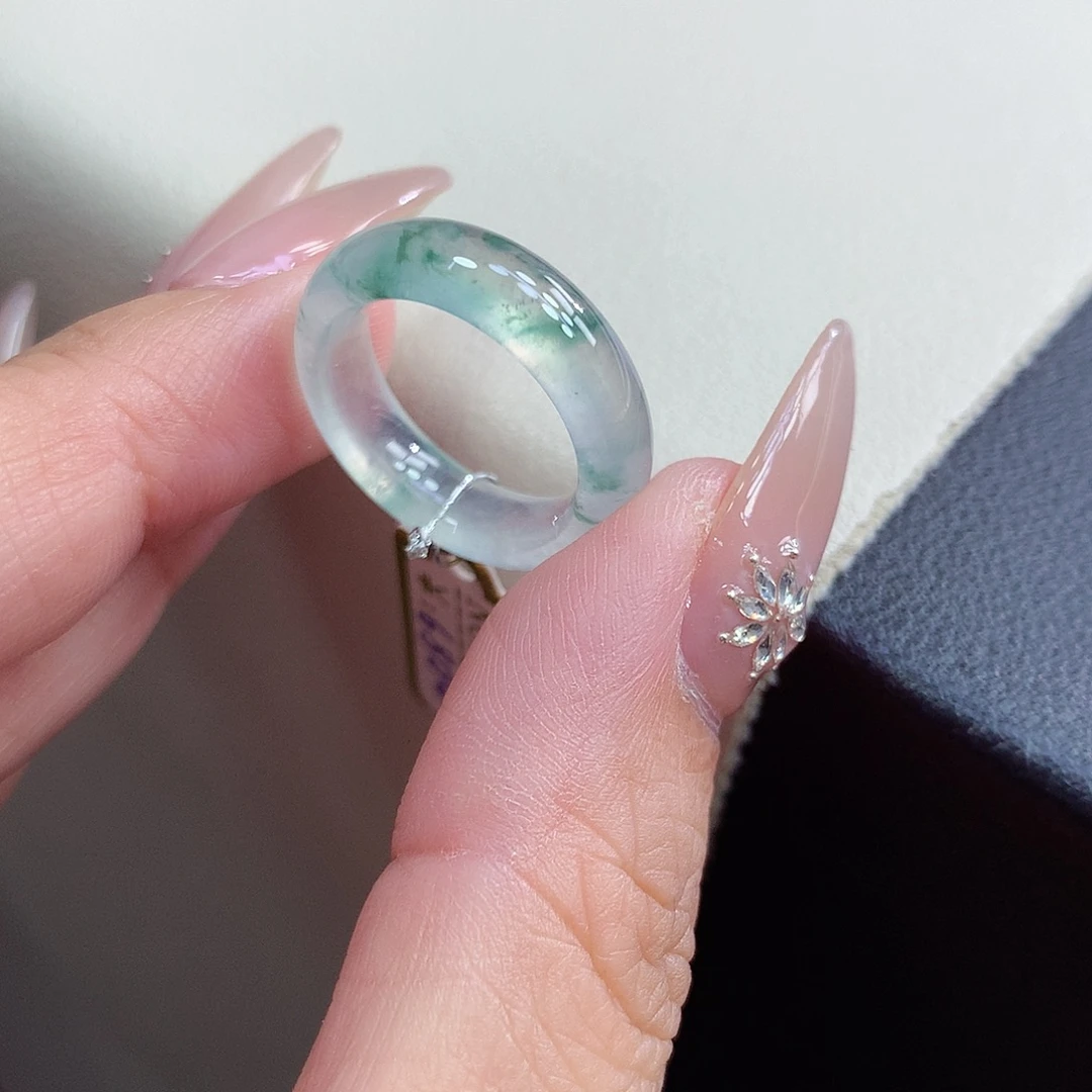 翡翠未镶嵌戒指12号