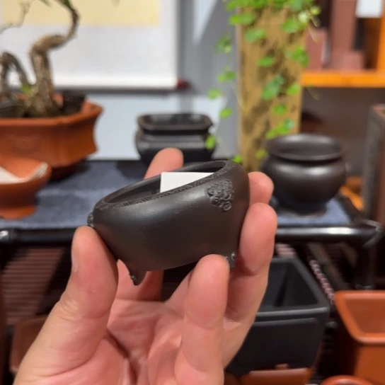 俊***俊紫砂花盆原矿紫泥