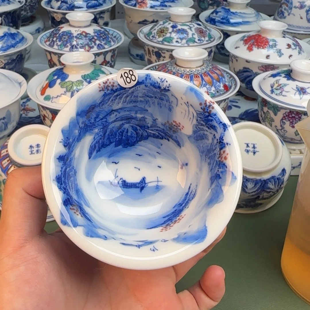 彦祖纯手工手绘茶具188