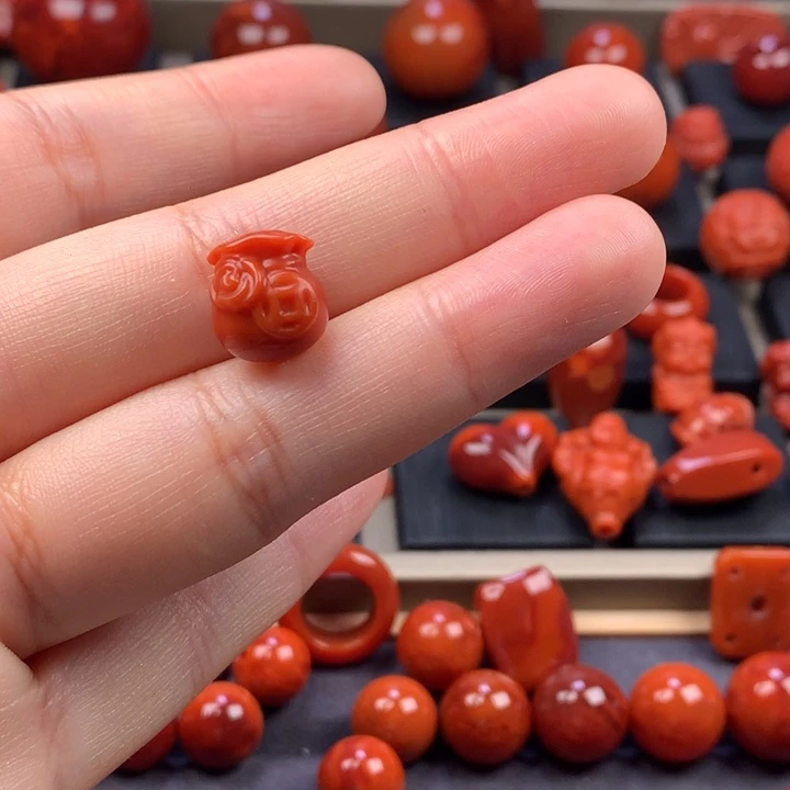 南红玛瑙未镶嵌钱袋11MM+