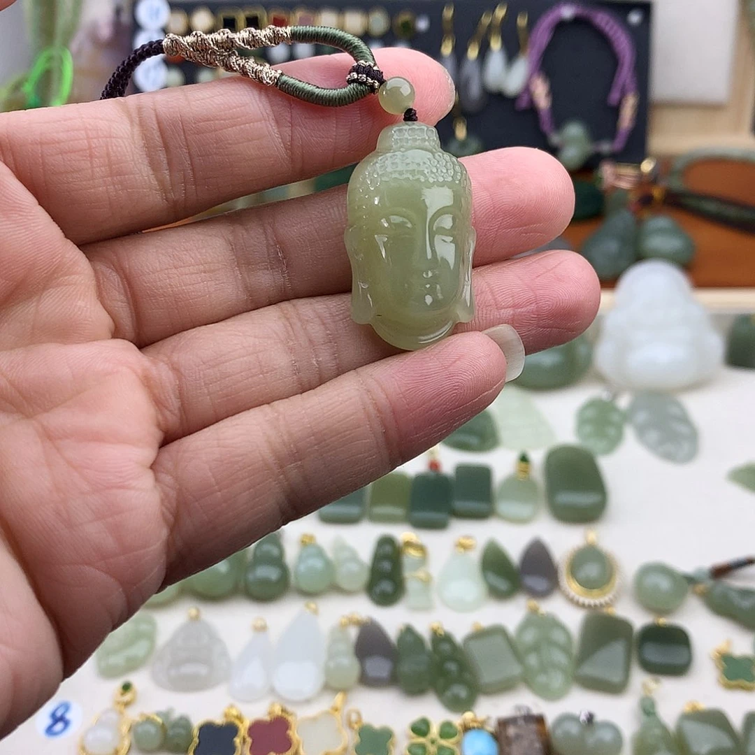 和田玉未镶嵌吊坠(不含链)