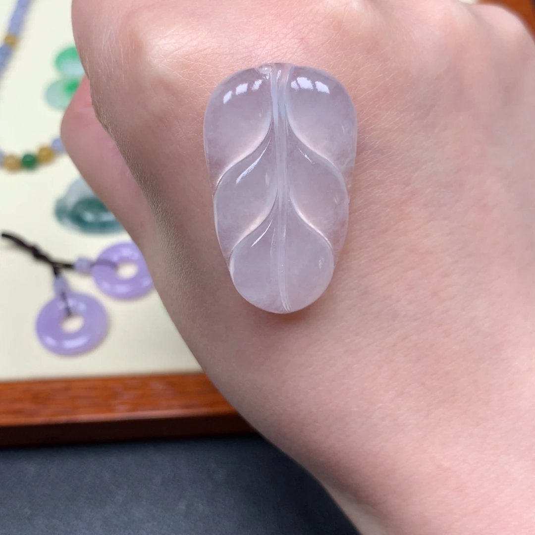 定制翡翠未镶嵌高冰芭蕉叶