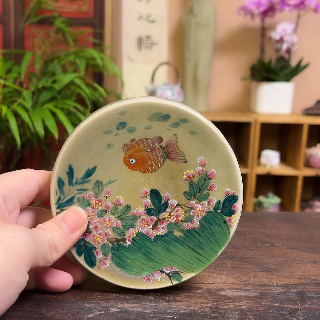 柴烧手工手绘陶瓷