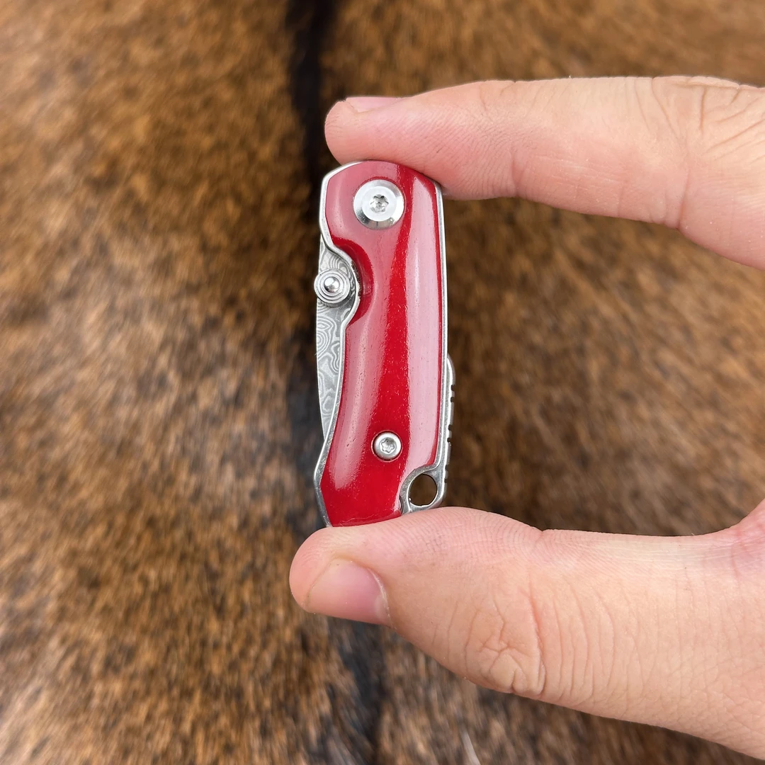 （红豆）正品大马士革手工锻打多功能刀