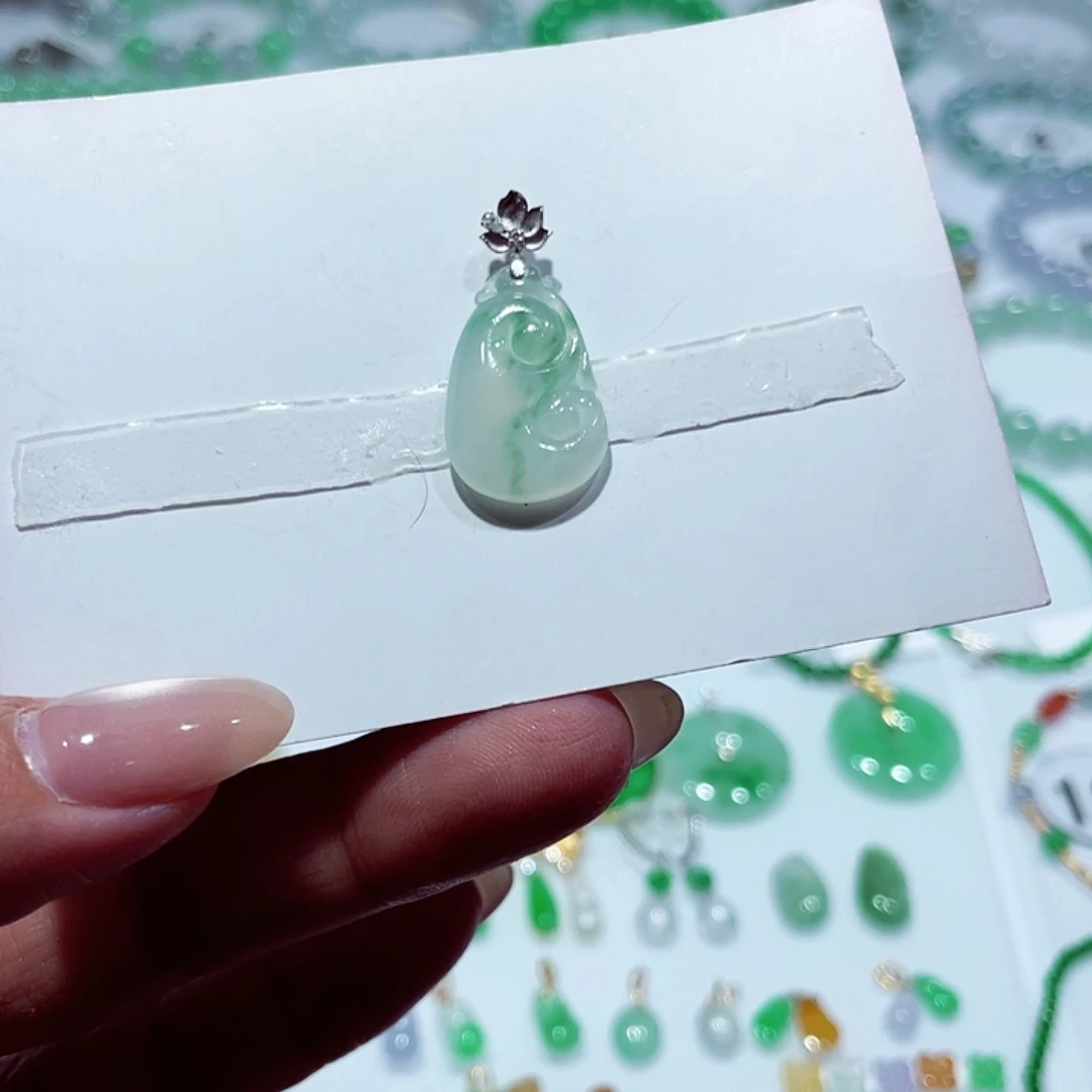 翡翠未镶嵌手链天然缅甸翡翠A货卡
