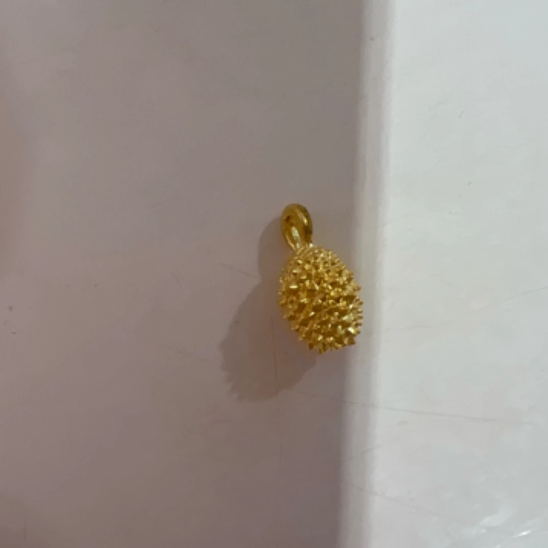足金999小榴莲黄金（赠合金链子）
