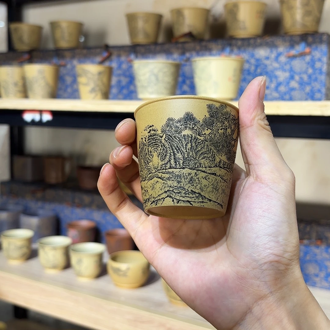 茶壶紫砂鲁号紫砂刻绘