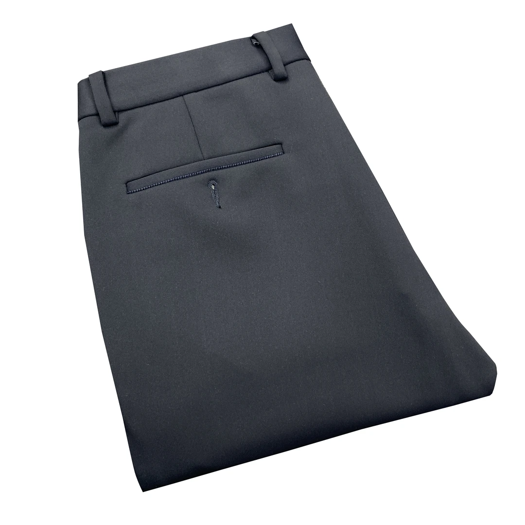 鸟【蓄热保暖】黑色男士百搭直筒轻奢高弹秋冬厚款休闲裤XK210