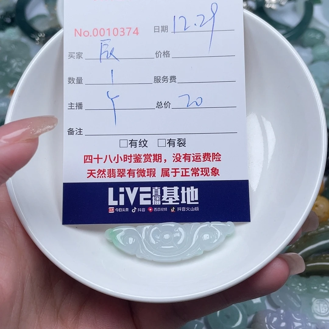 辰***瑜翡翠未镶嵌颈饰11