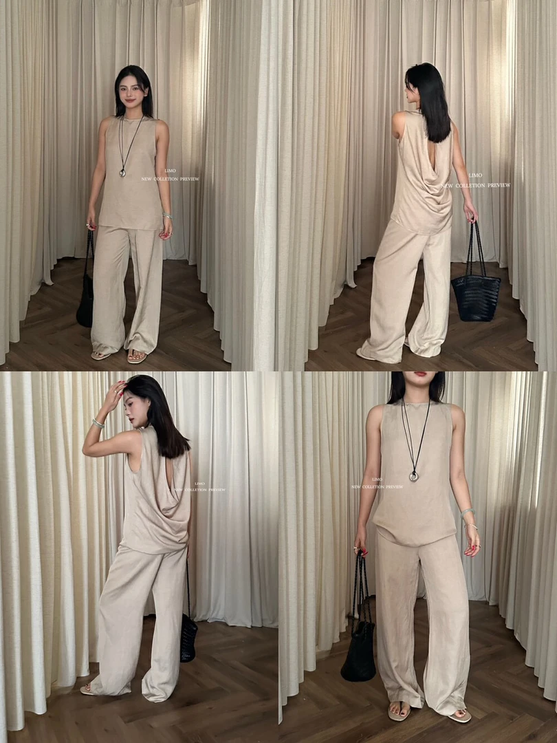 福秒-极简老钱风！后露背背心（MO5646#）LIMO