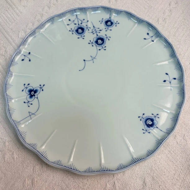 8寸菊花甜品浅盘（唐草）