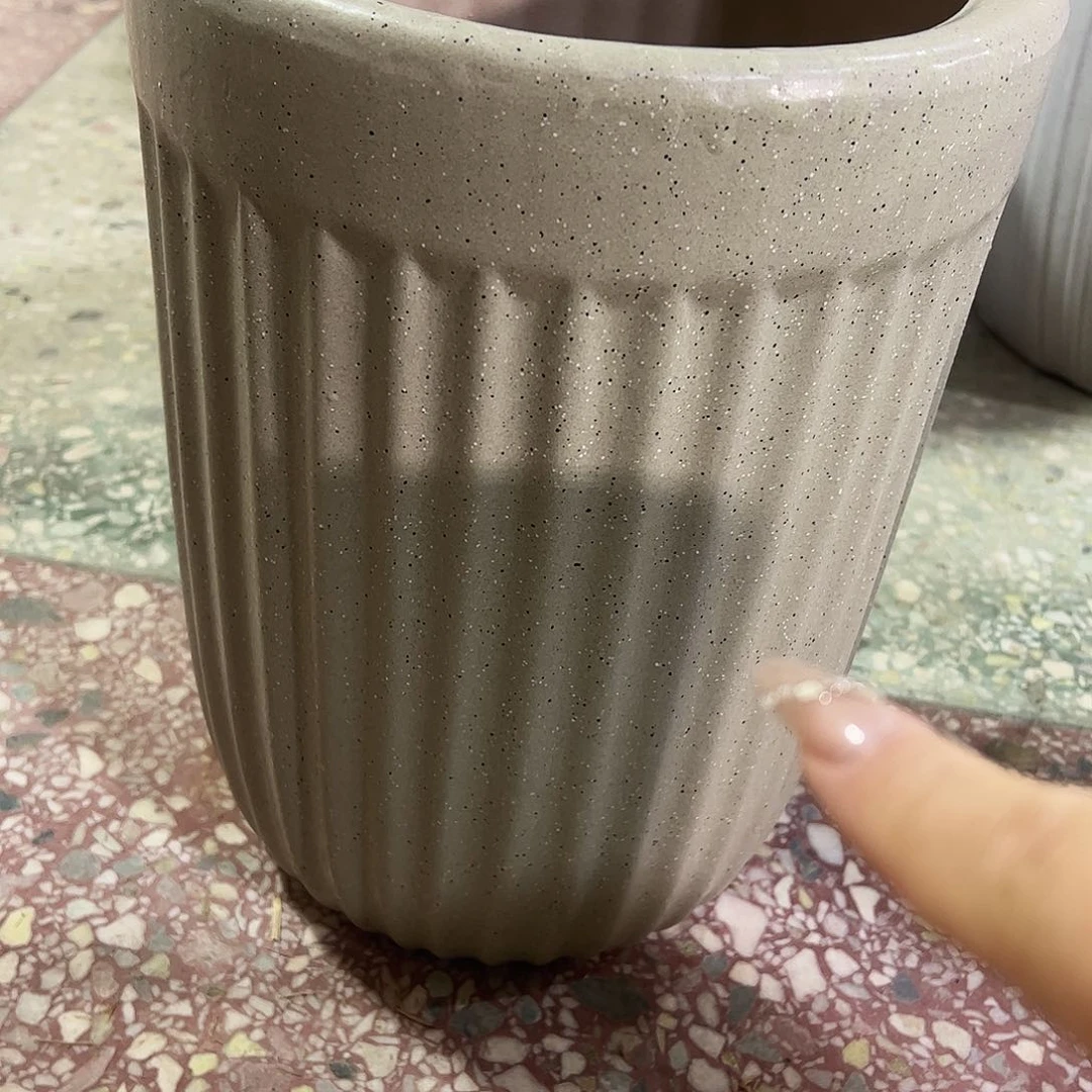 陶瓷陶瓷大花盆送托盘