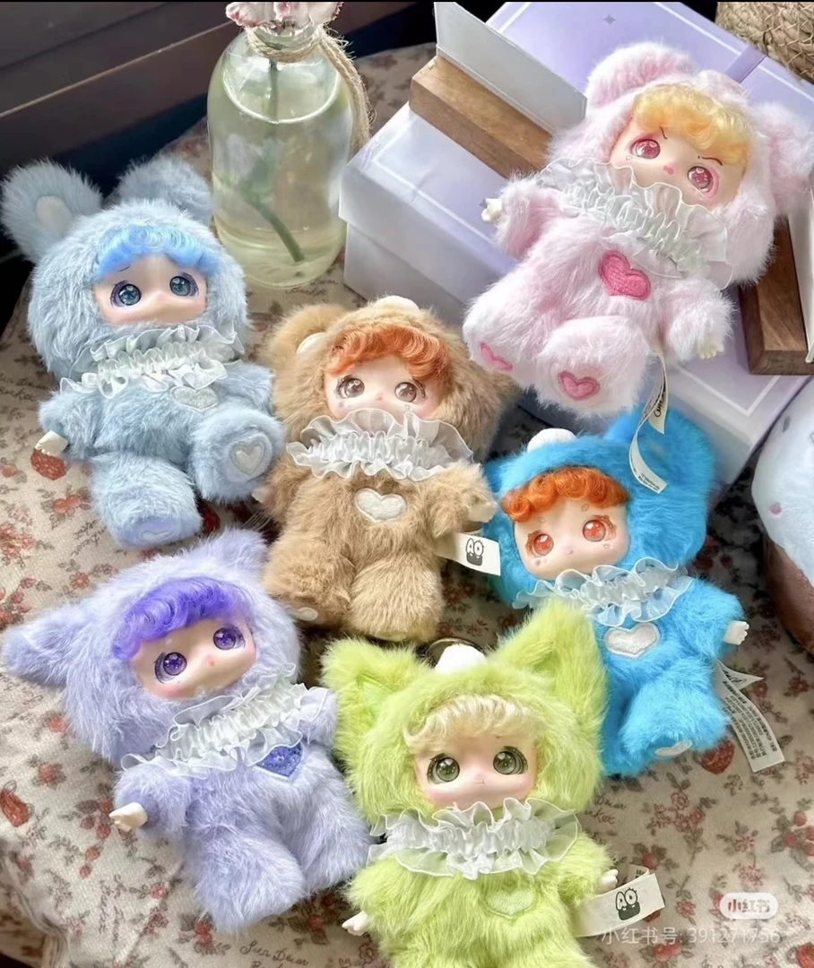 【拆盒】哇撒米-ugirls可爱毛绒潮玩盲盒背景娃