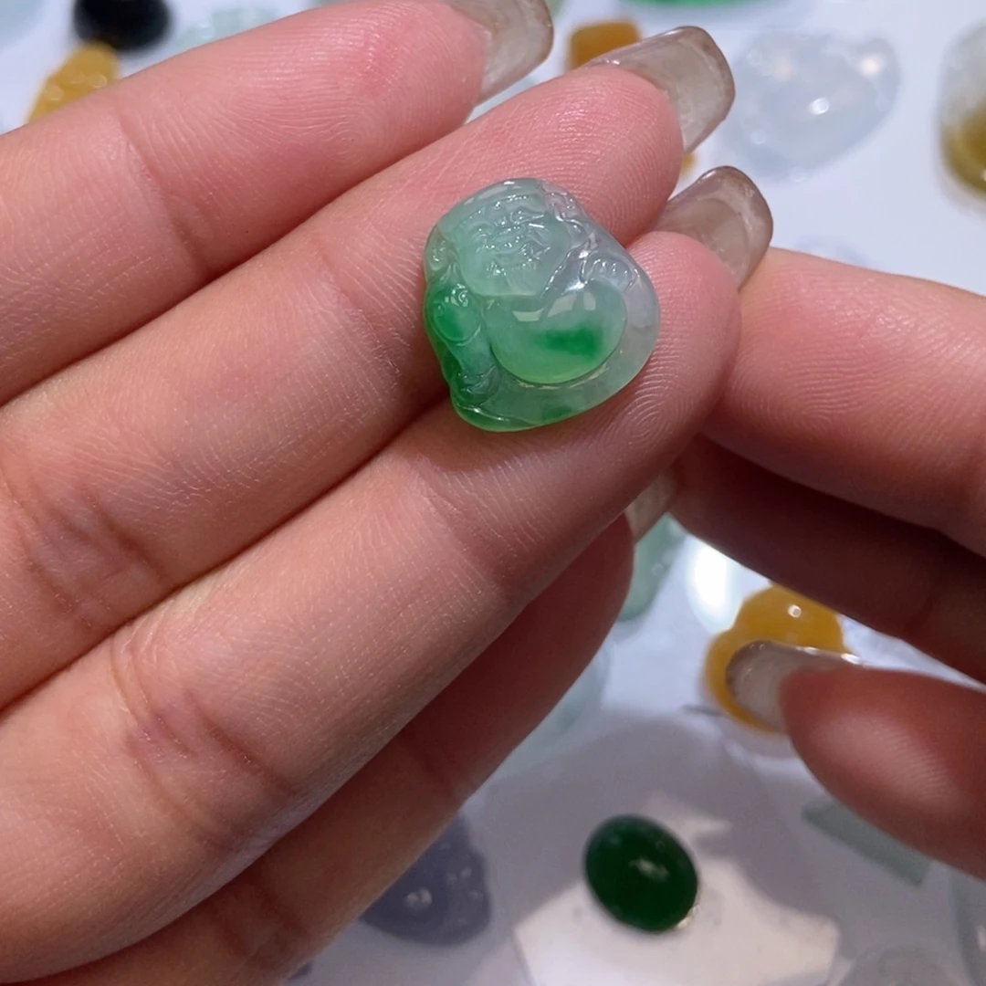 未镶嵌定制翡翠翡翠15.4/14.9/4