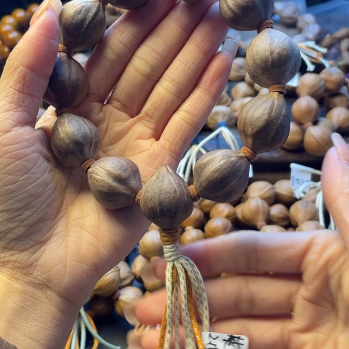 橄榄核手串/手链紫皮核2.15*2.5