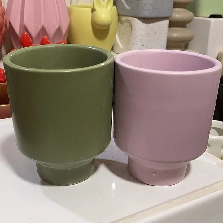 陶盆有孔 瑕疵针孔漏釉介意勿拍外高 10外口8