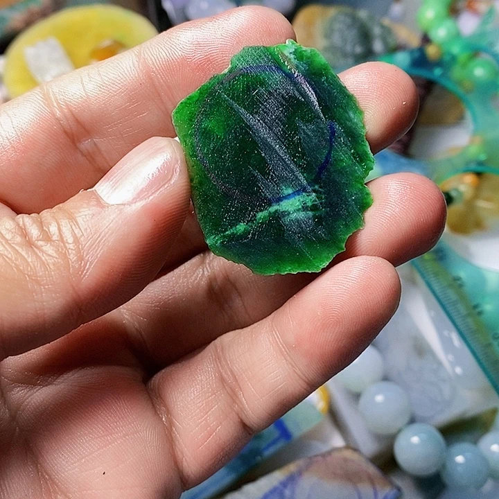 五***哥翡翠散珠天然翡翠A货