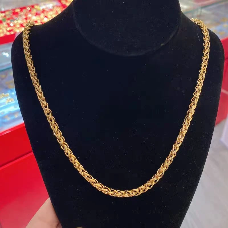 新款越南麻花项链情侣蛇骨链男士情侣链124