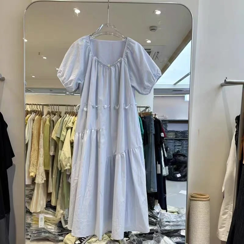 Phm夏季高品重工设计公主泡泡袖连衣裙QJ 1399