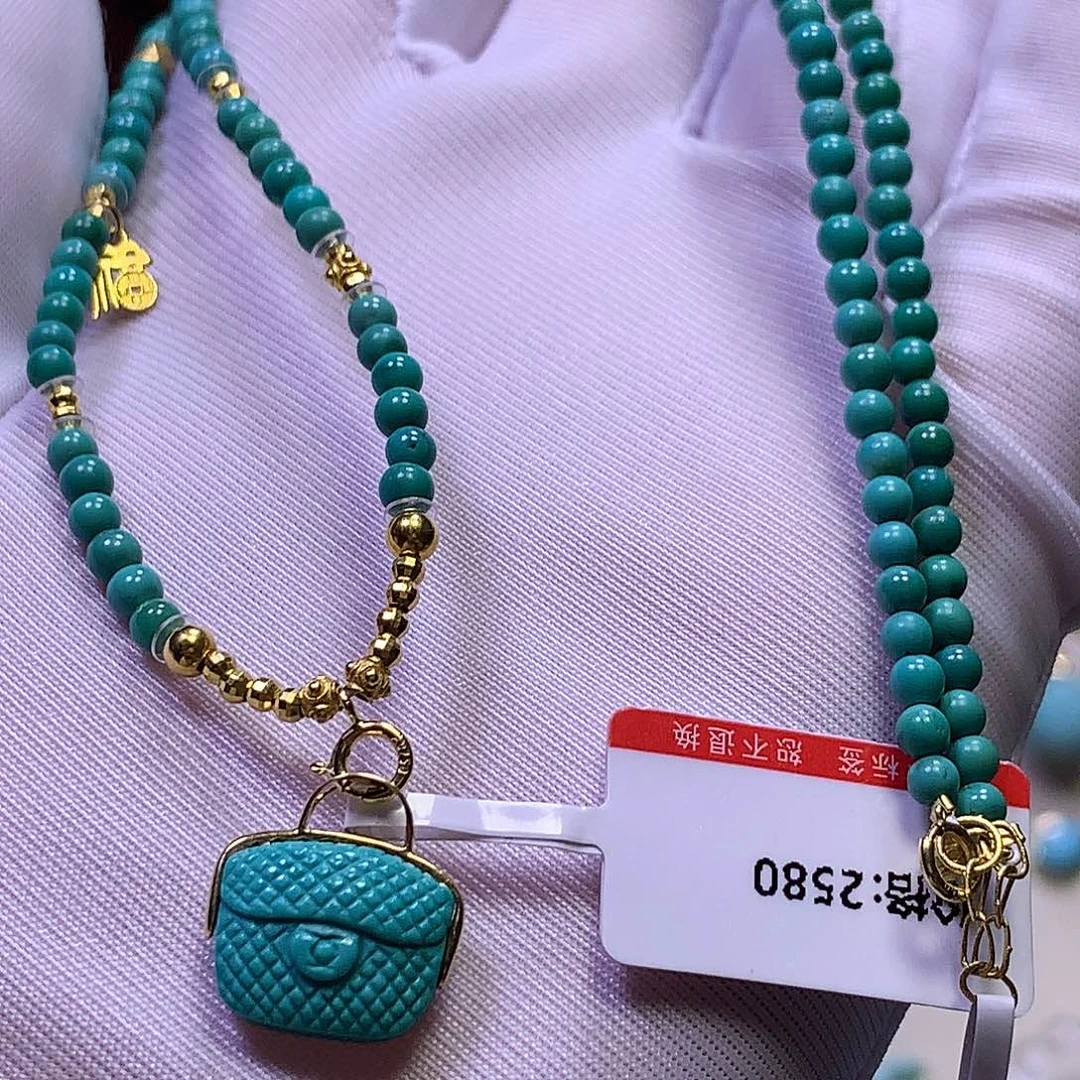 绿松石18K金镶嵌套装