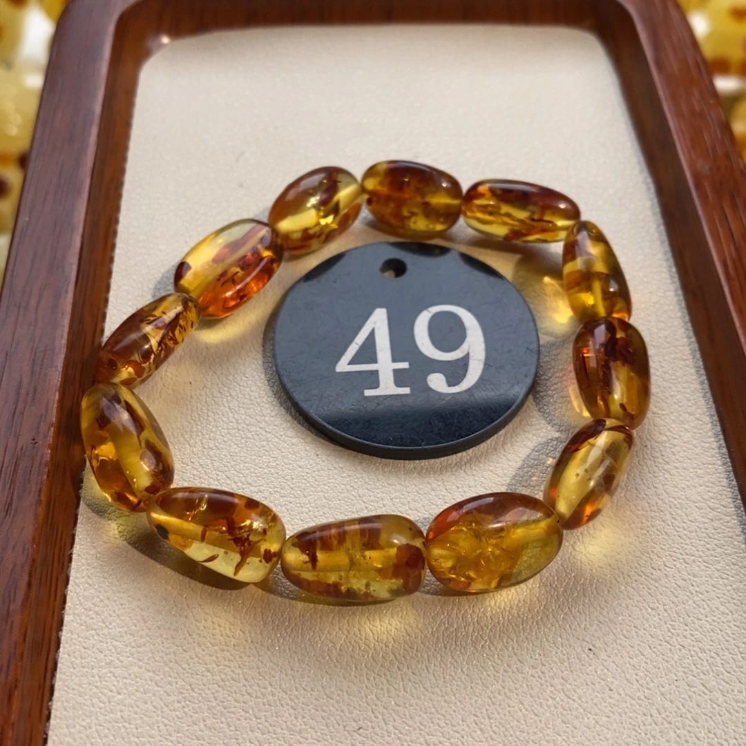 琥珀未镶嵌耳饰手链