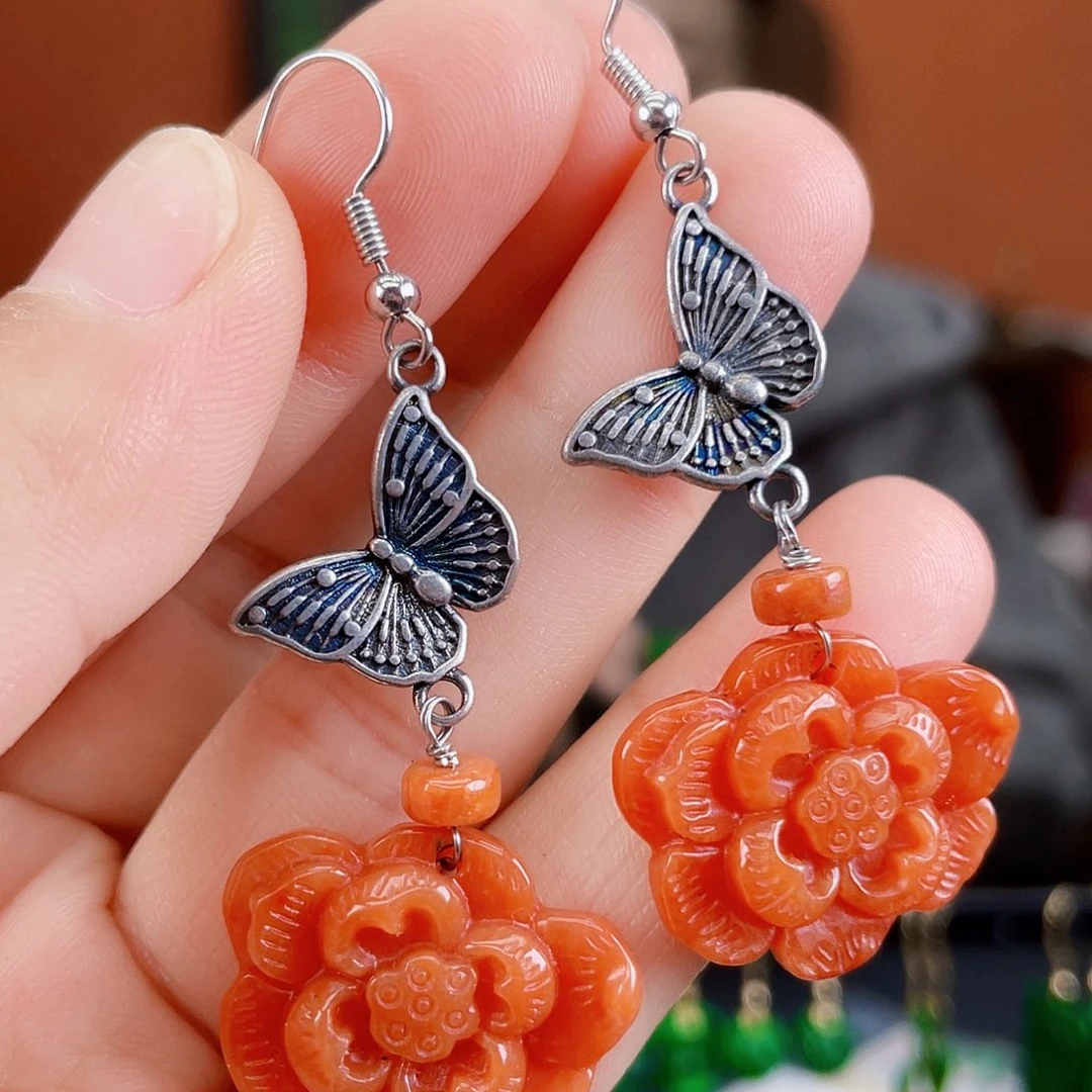 翡翠未镶嵌耳饰饰品