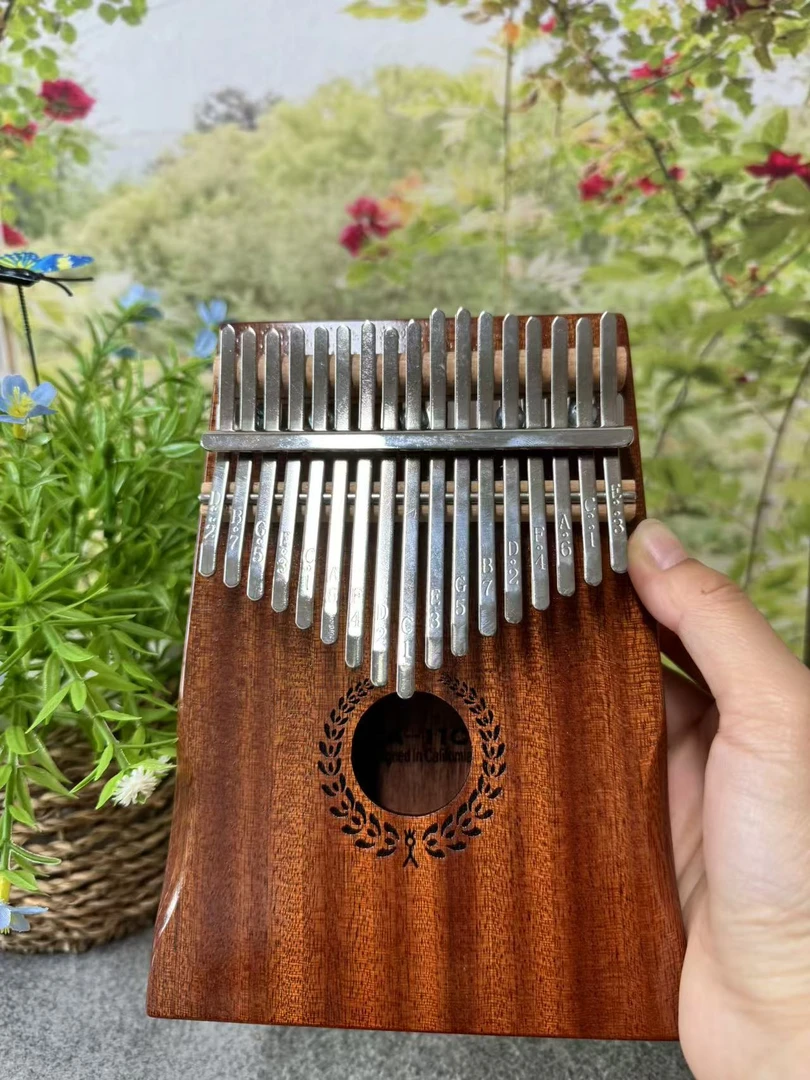 17音沙比利实木箱体琴适合零基础员工毕业礼物成人儿童通用