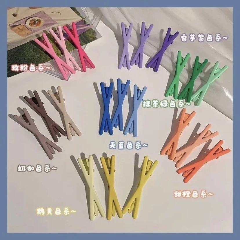 日韩休闲风边夹中性发夹bb夹彩色刘海夹夹子发卡