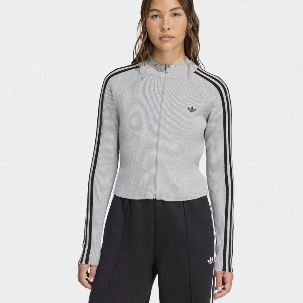 adidas/阿迪达斯三叶草女子【商场同款】修身拉链夹克外套JZ0886