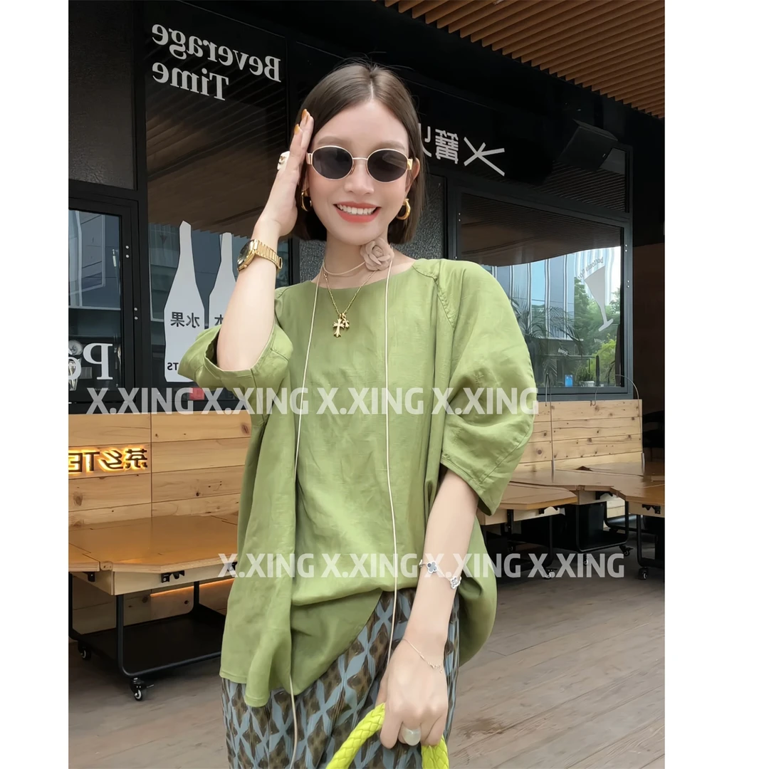 X.x.夏装新款女装时尚洋气上衣休闲时尚显瘦衬衫女C31-1253