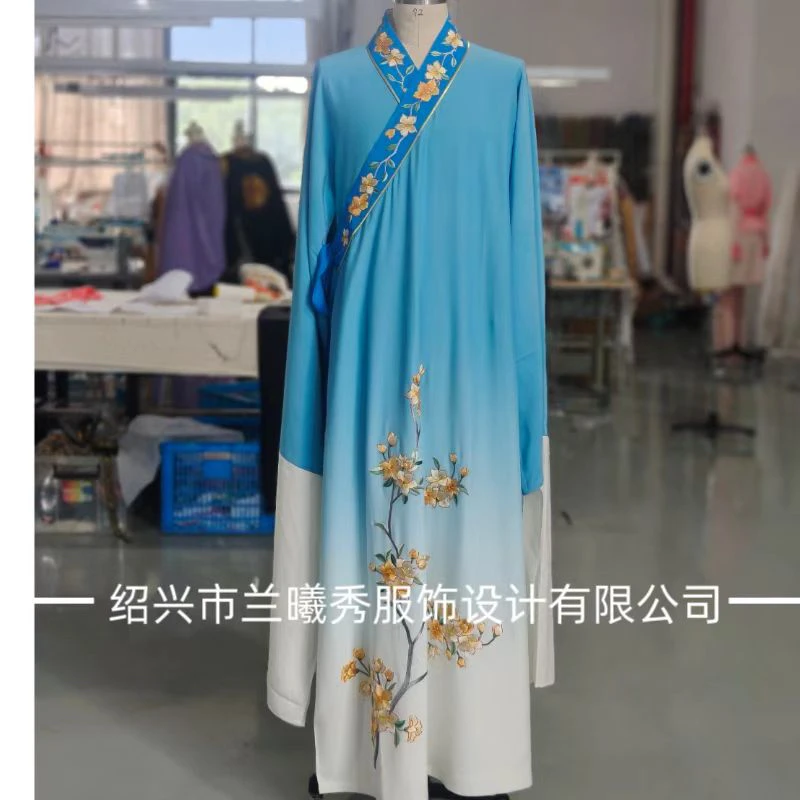 现货现发蓝色渐变色情侣款衣服