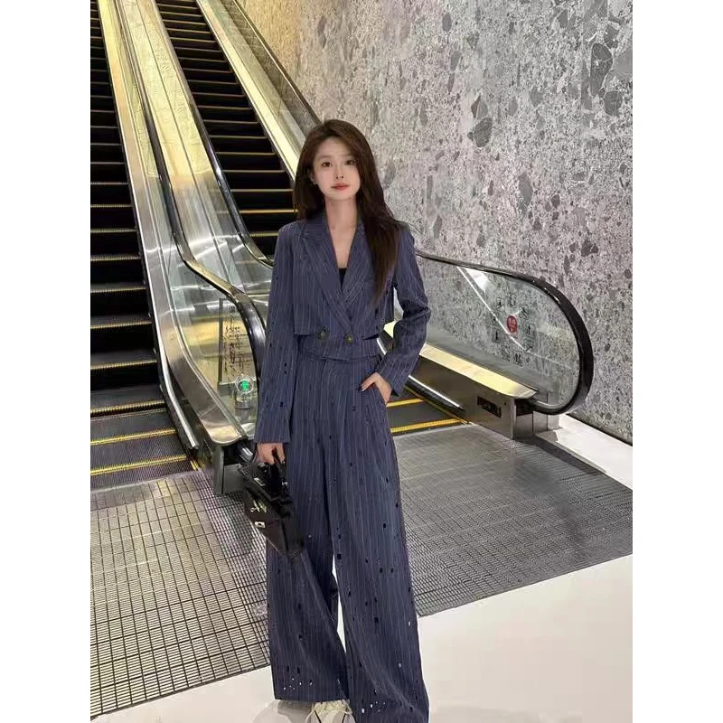 西装套装新款女装显瘦休闲长袖西装套装西装套装女装秋季气质女士