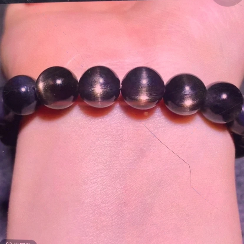 【闪购商品】黑曜岩手链未镶嵌靖*啊