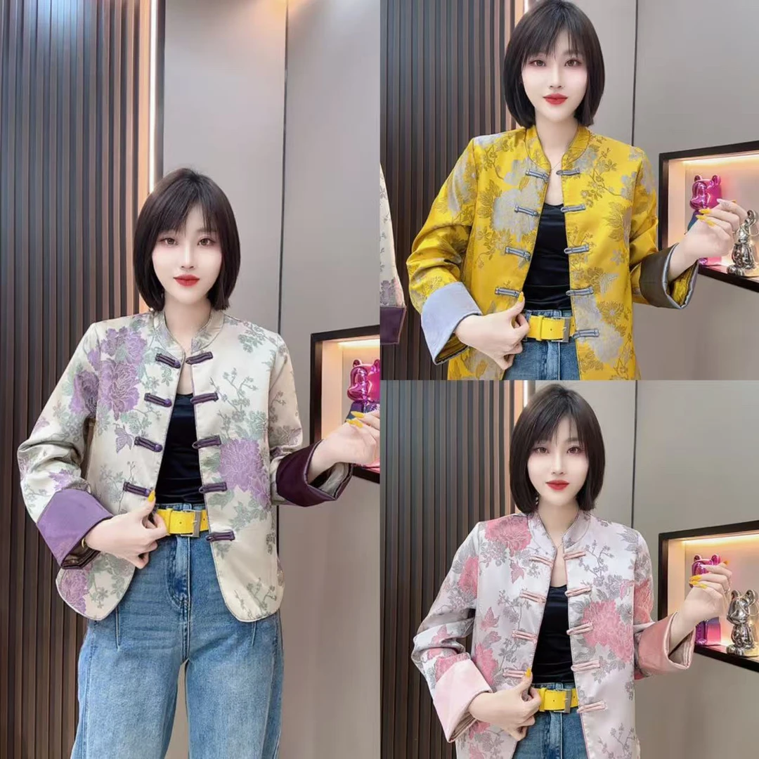 敏宝儿➕1335醋酸提花外套