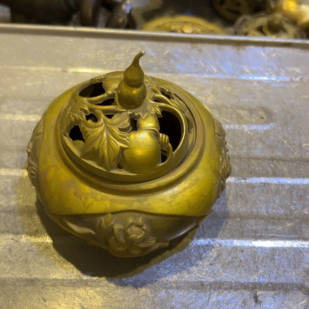 知***乐黄铜摆件，文房摆件工艺品