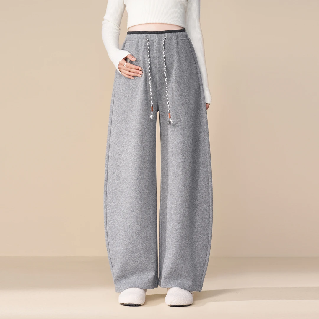 孕妇裤不勒肚子冬季外穿新款撞色腰头加厚保暖香蕉裤