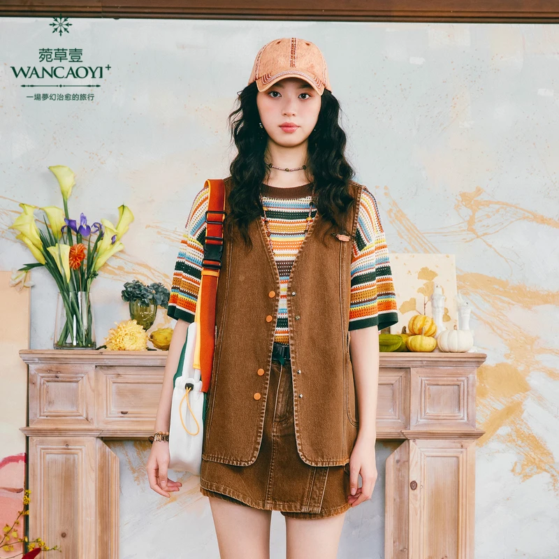 【商场同款】【艺术运动】菀壹2025夏季新款马甲J25612421